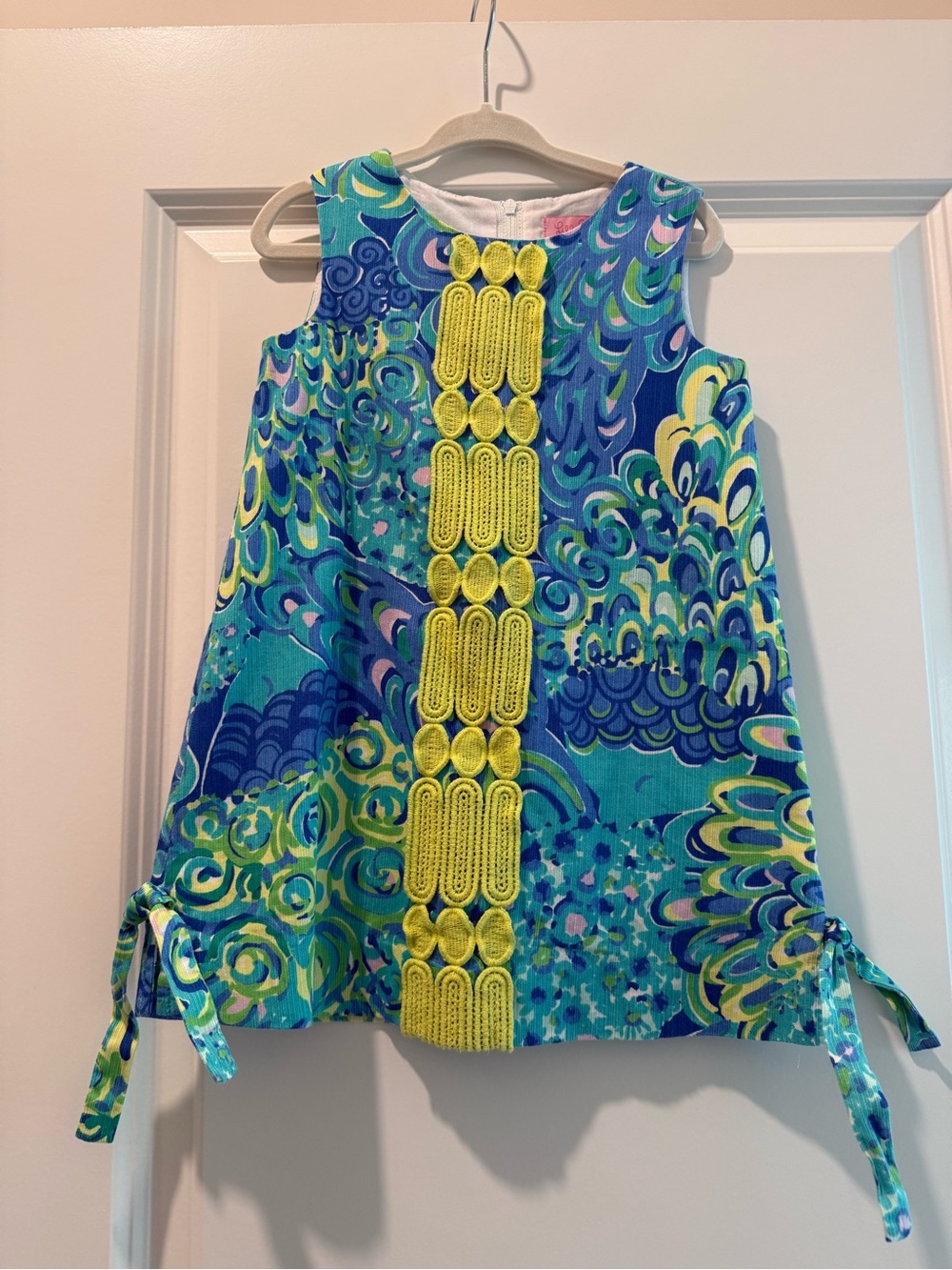 Lilly Pulitzer Girls Blue/Green Sleeveless Dress - Size 3T